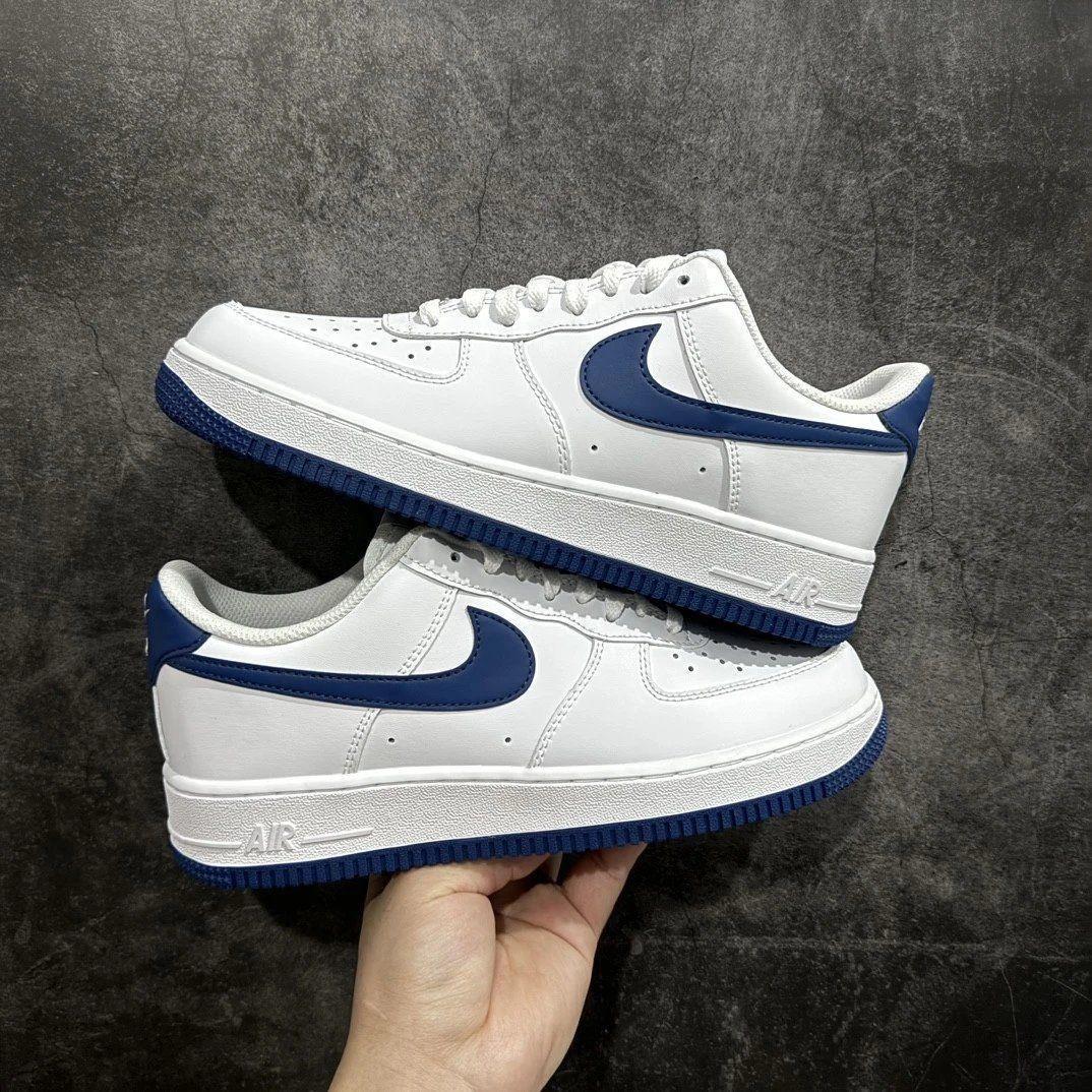 NIke联名何但纯原AF1空军一号GS白蓝白黑男女潮流风时尚轻便休闲