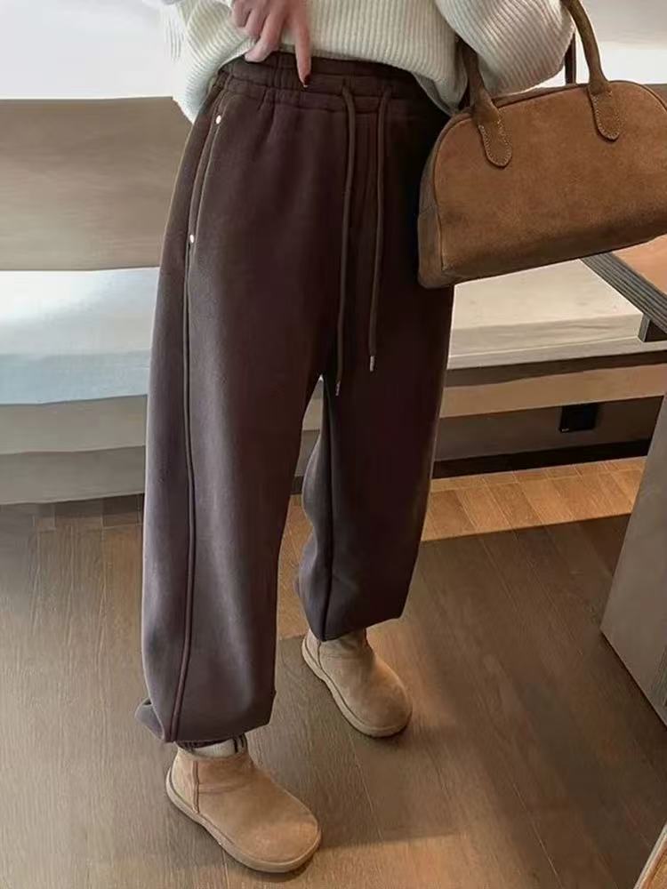 加厚绒彩裤子9312