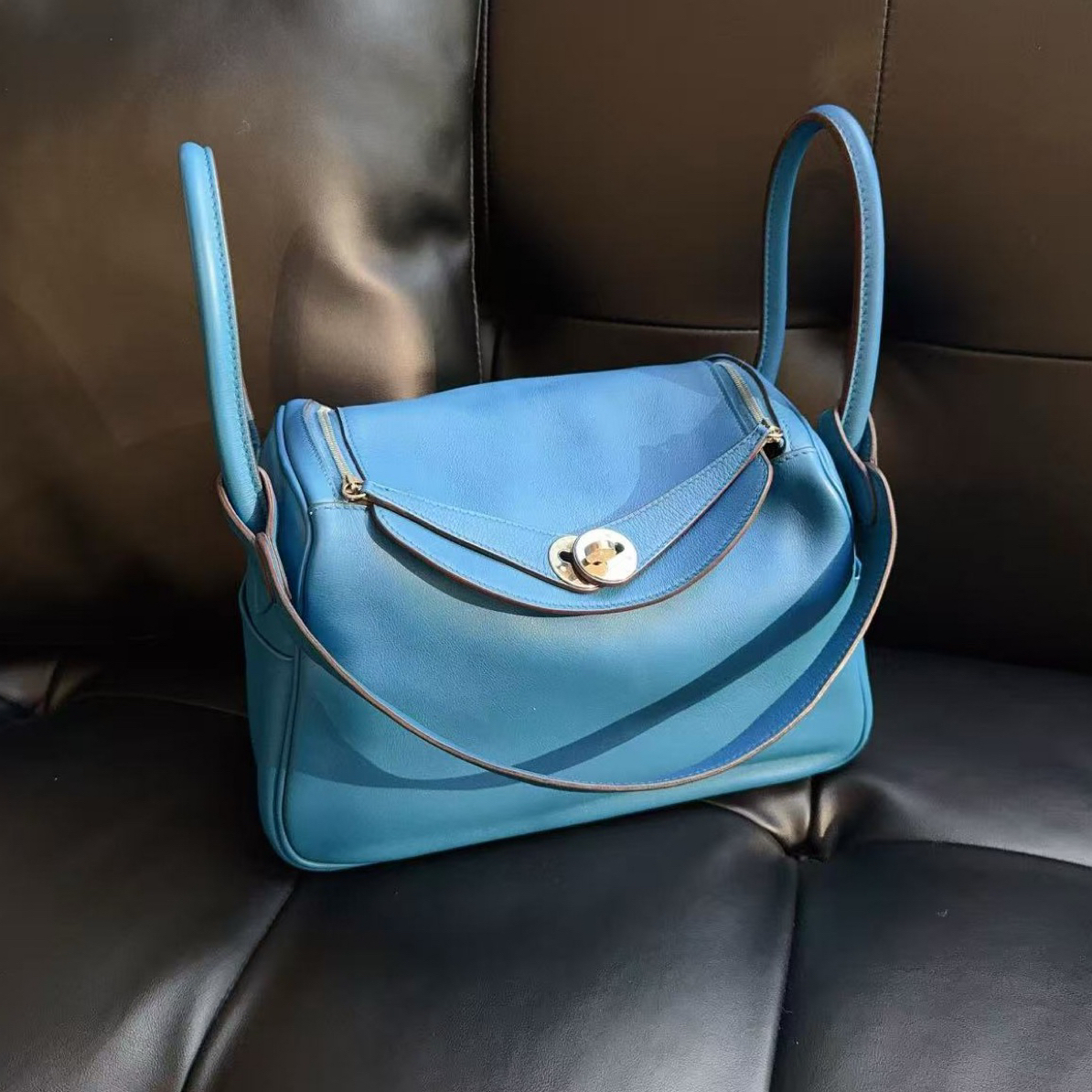 99新 Hermes/爱马仕 D238/爱马仕lindy26单肩包