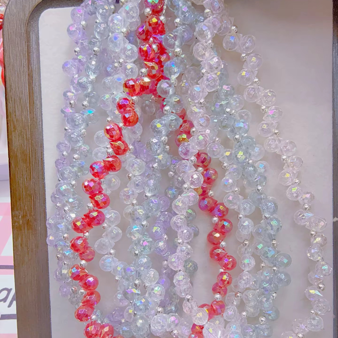 【捡漏福利】手机链5条随机不挑款DIY亚克力串珠（默认有瑕/2单包邮）