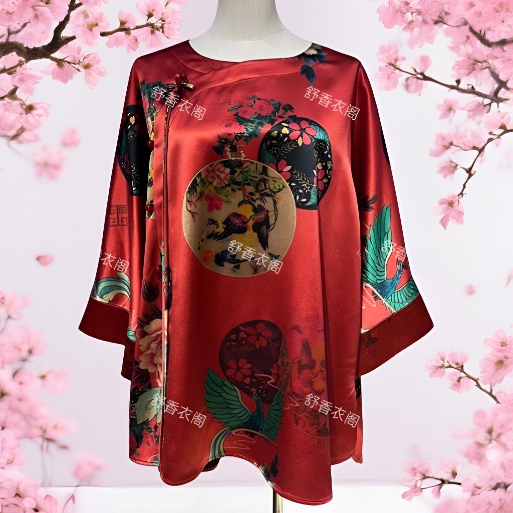 香云纱新中式女士上衣重磅