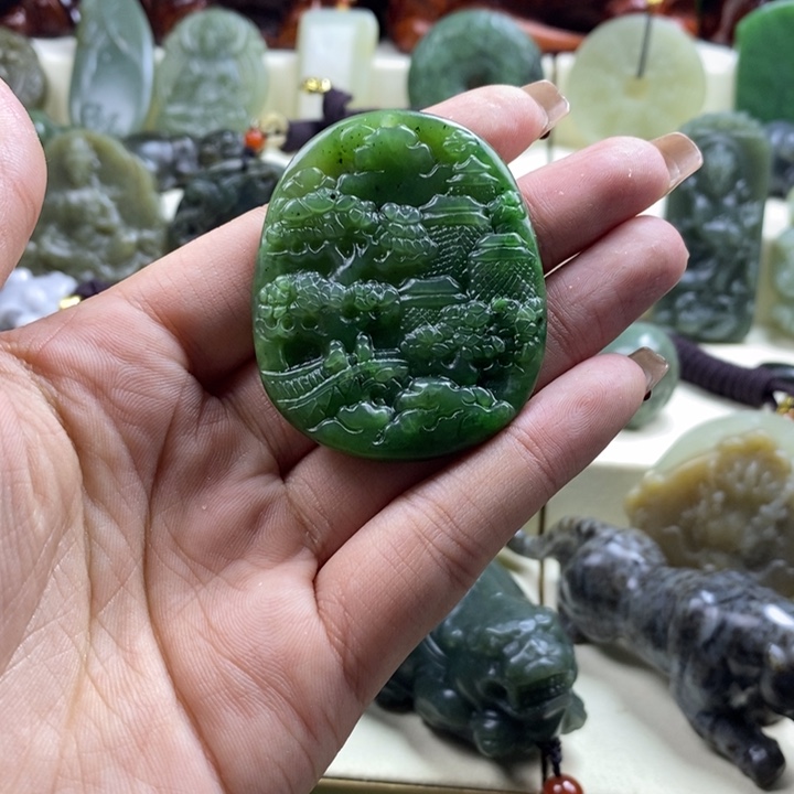 和田玉未镶嵌颈饰