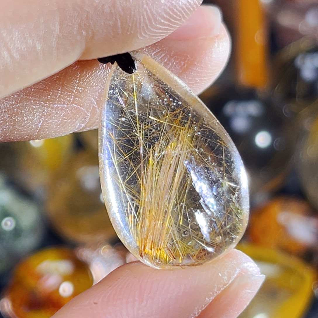 爱***心发晶未镶嵌吊坠(不含链)17