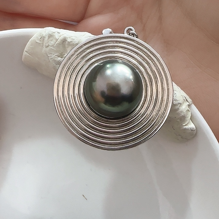 海水珍珠吊坠(不含链)银S925镶嵌