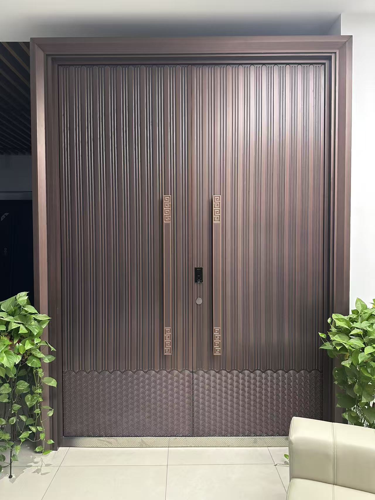 别墅大门全铝结构支持对开四开六开子母门