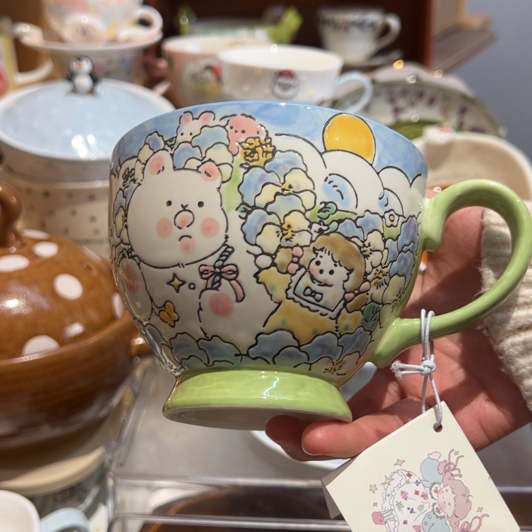 三色堇早餐杯      