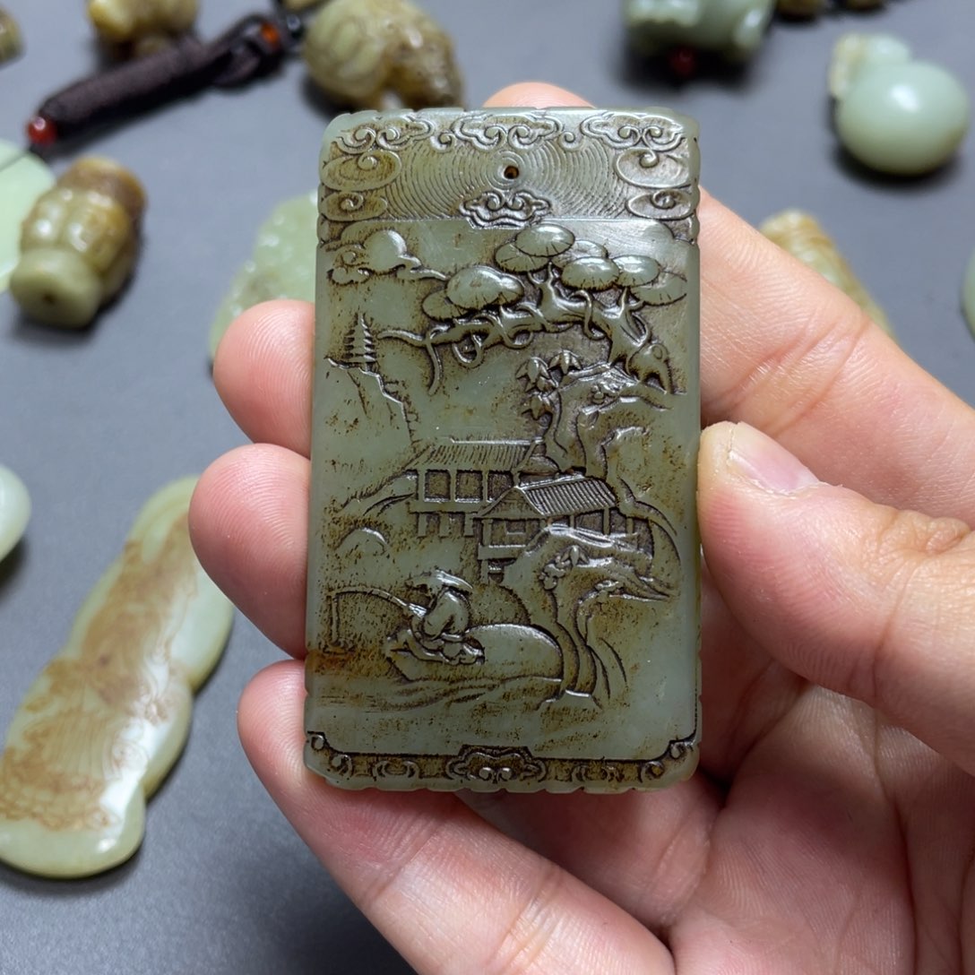 和田玉未镶嵌颈饰