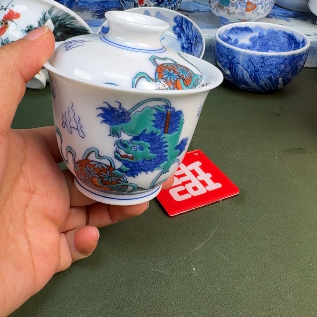 陶景德镇纯手绘茶具圆圆218