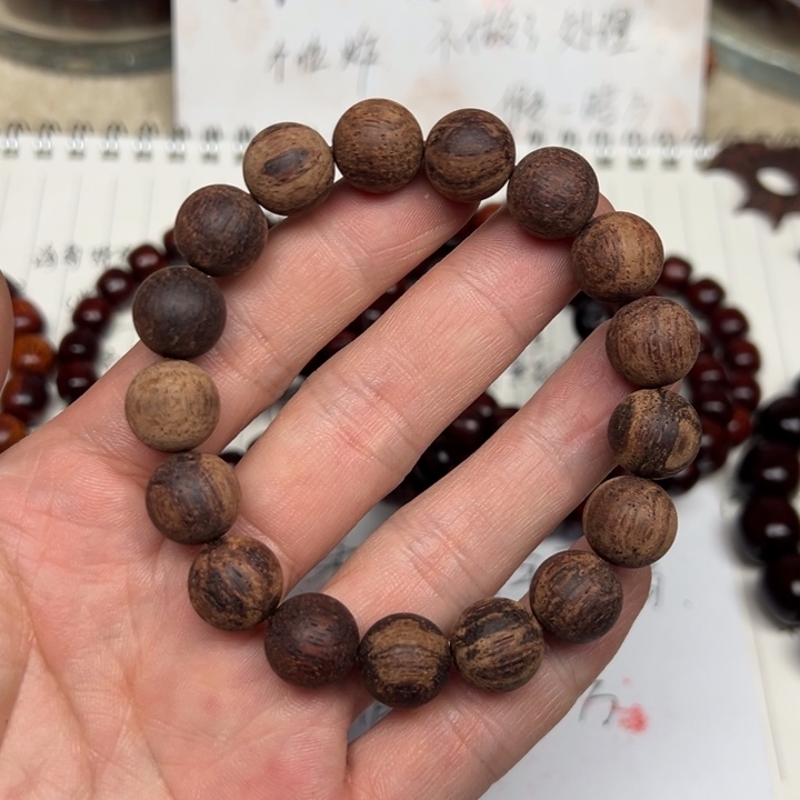 降真香手串/手链12圆珠黄白油