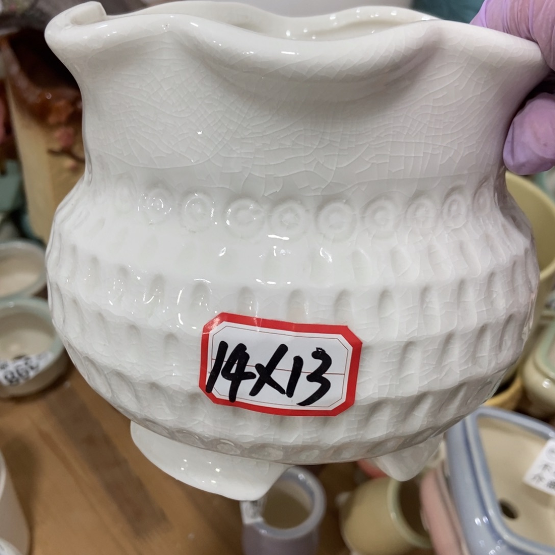 红陶微瑕高温陶瓷花盆