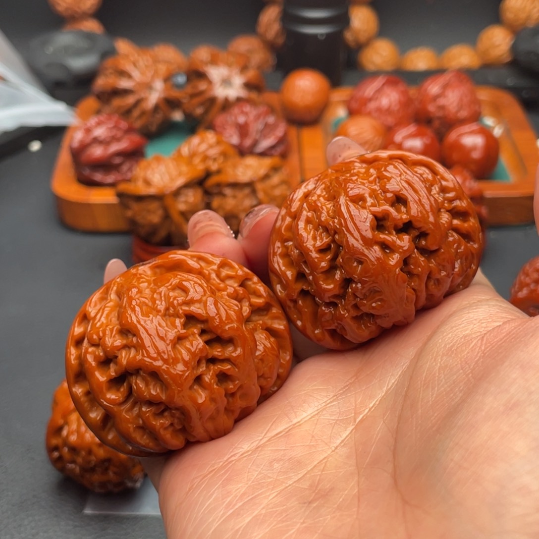 文玩核桃把件大粗筋