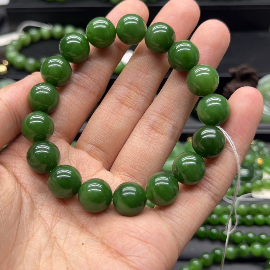 和田玉（碧玉）手链未镶嵌