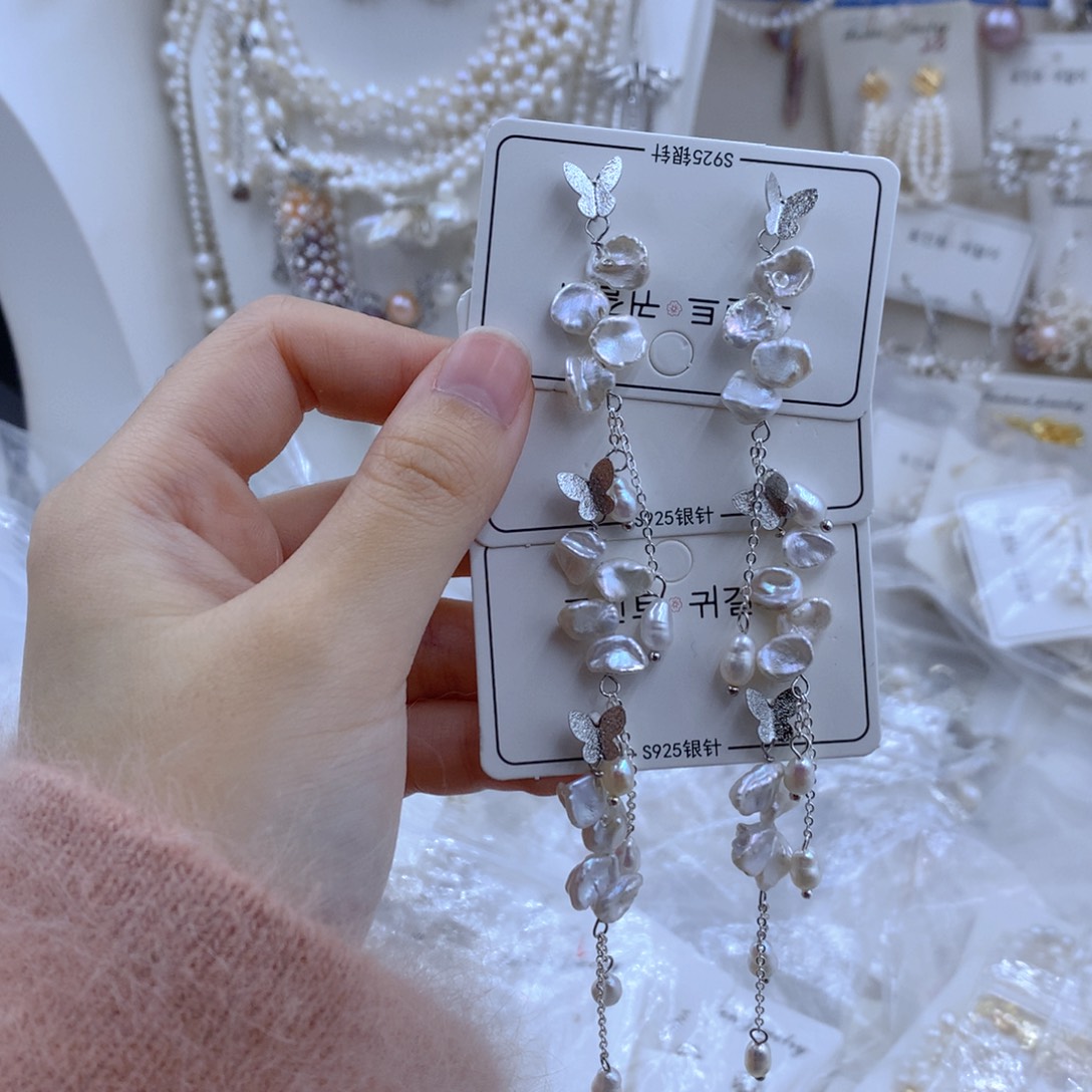 颈饰合金淡水珍珠