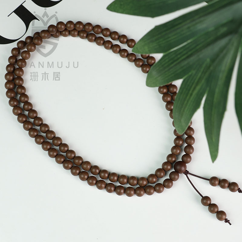【珊木居】HXZ493JY 黑龙涎合香珠0.6*108颗圆珠多圈手串