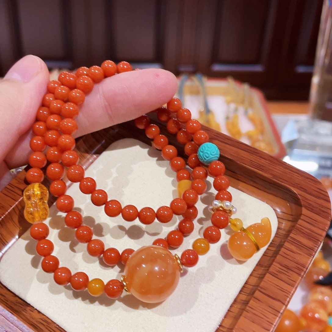 蜜蜡手链未镶嵌手串