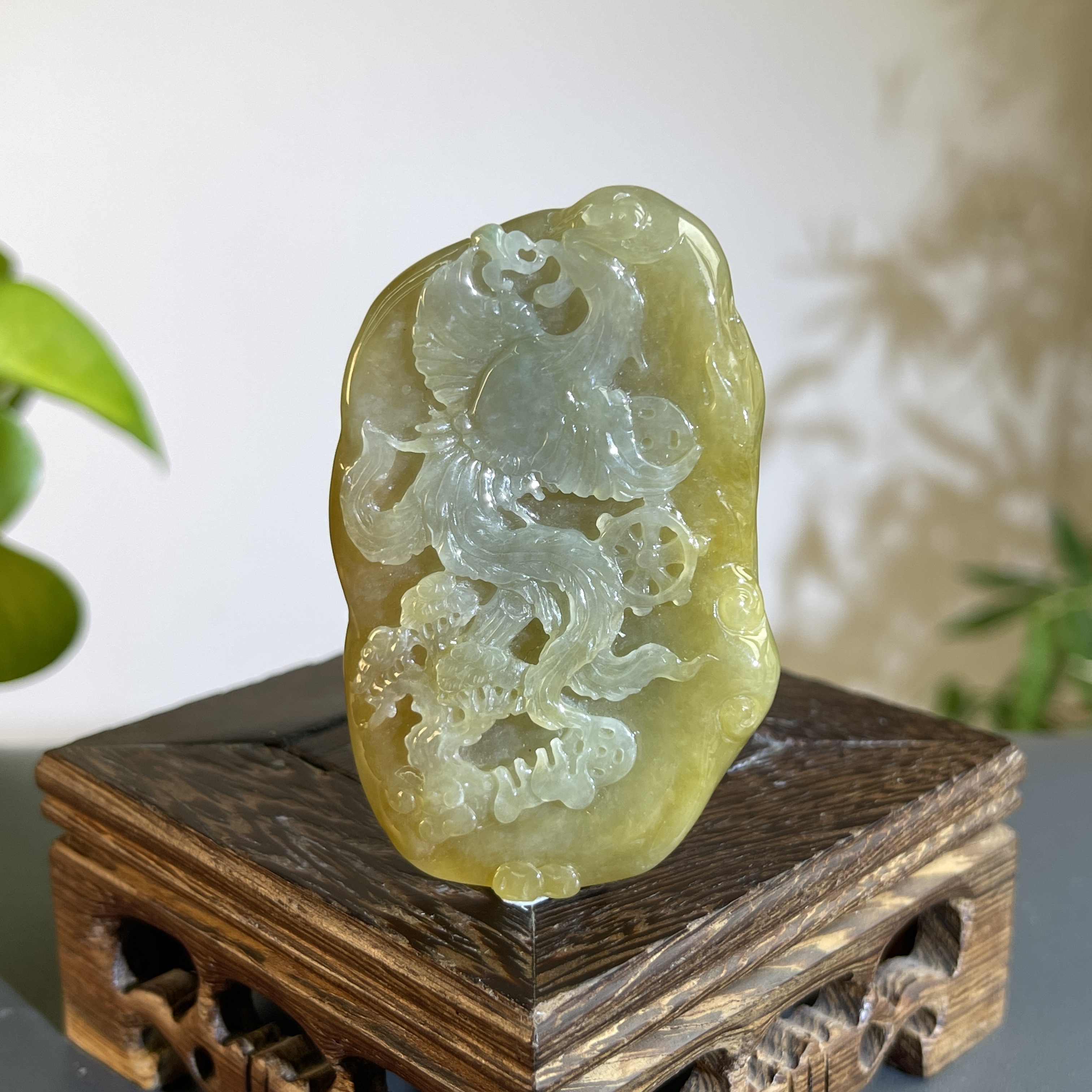 JXW17-157 天然翡翠缅甸A货 凤牌