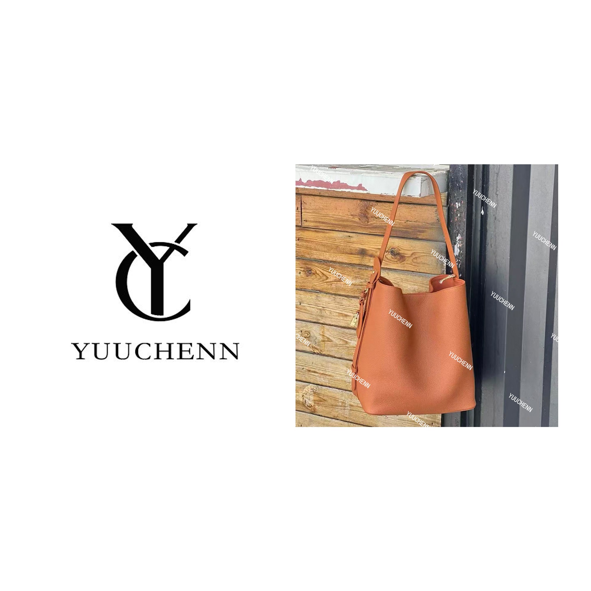YUUCHENN/26cm原创设计高定真皮包 HH7578