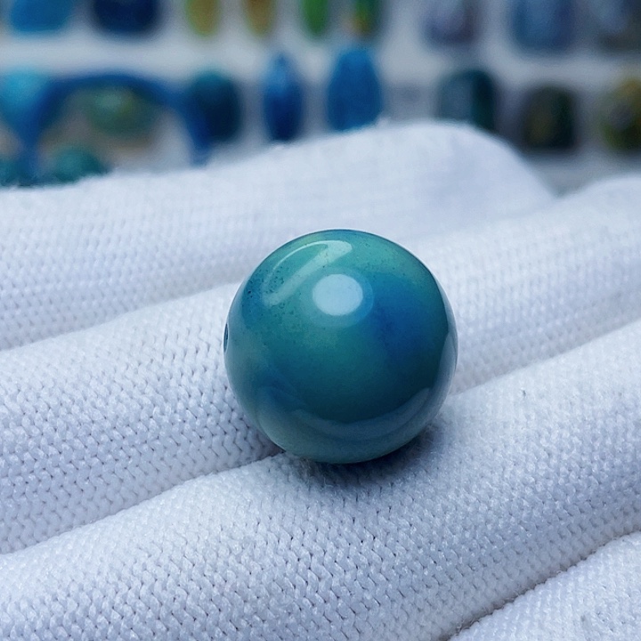 未镶嵌绿松石圆珠16+