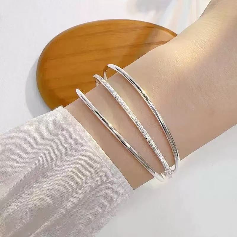 足银手镯  【佳佳专享】三生三世两世欢手镯时尚饰品原创设计款手镯