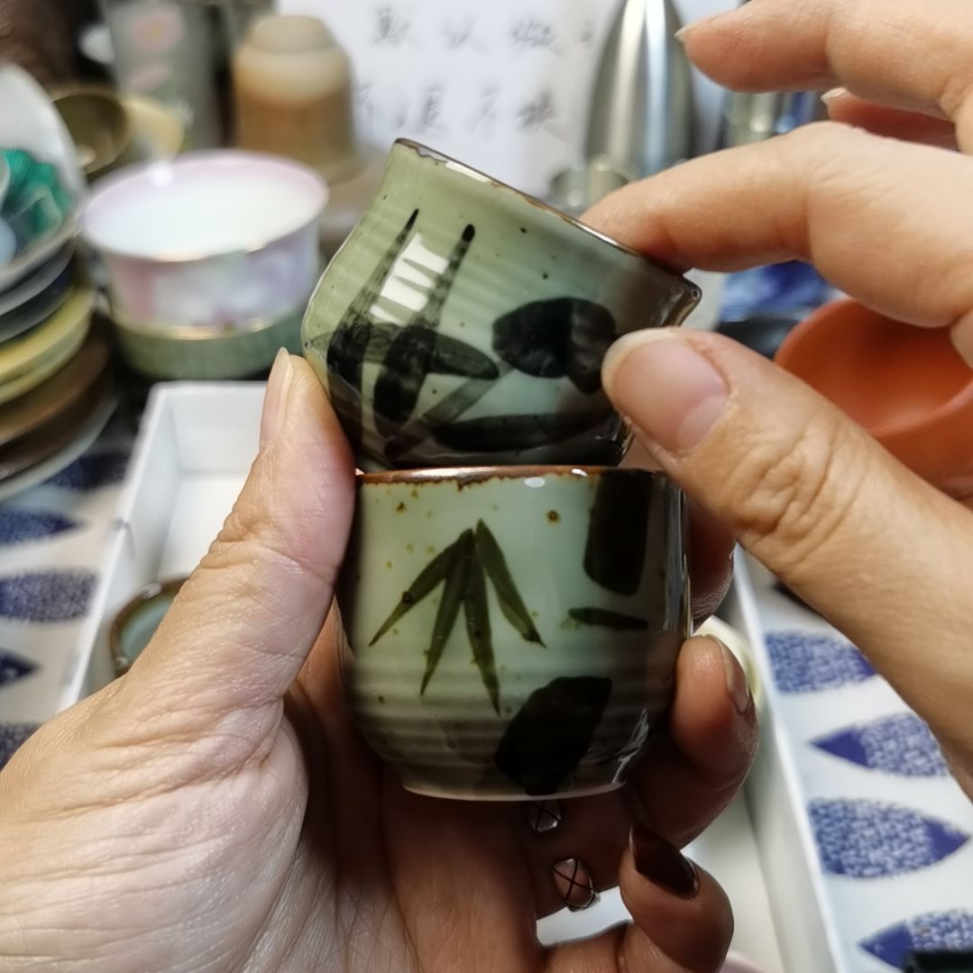 紫砂茶案陶瓷杯子碟子碗静