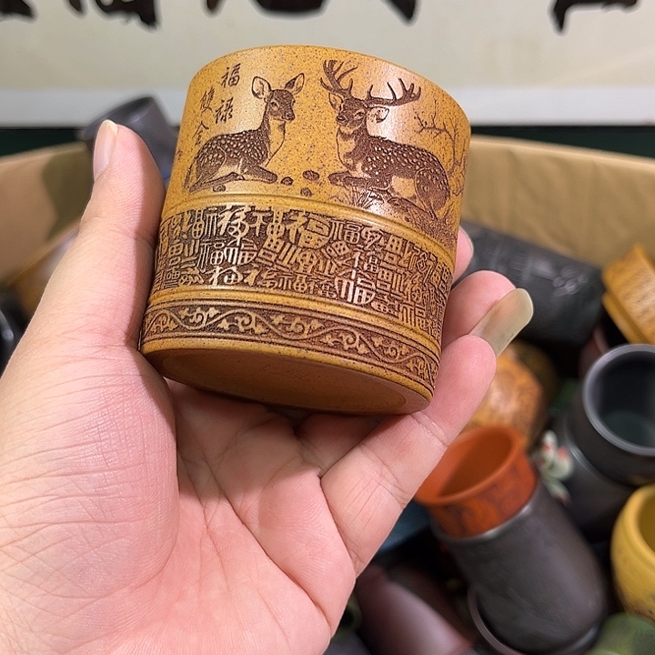 茶杯紫砂全手工紫砂主人杯