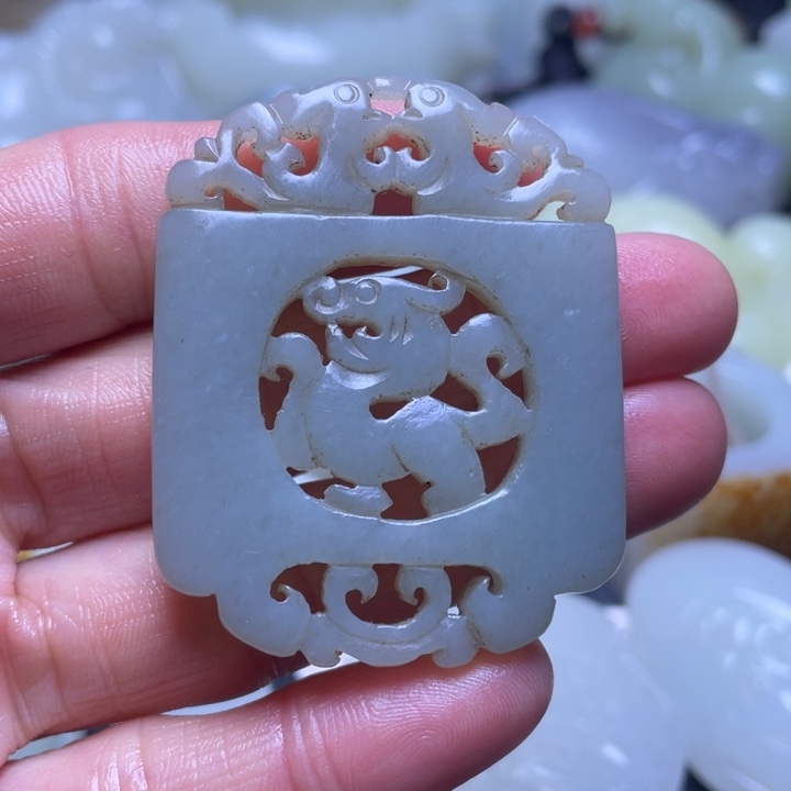 和田玉吊坠(不含链)未镶嵌