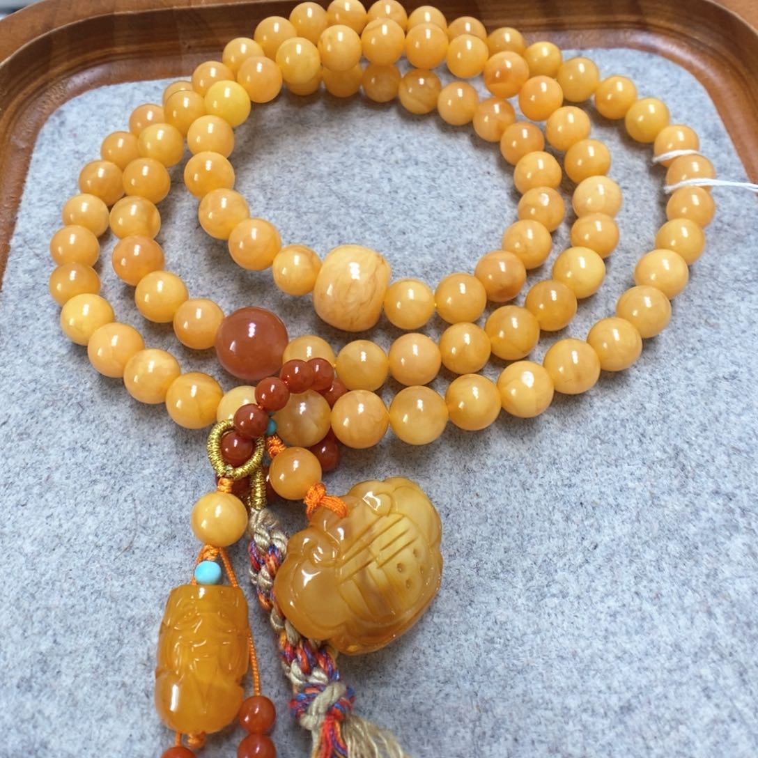 蜜蜡手串未镶嵌蜜蜡