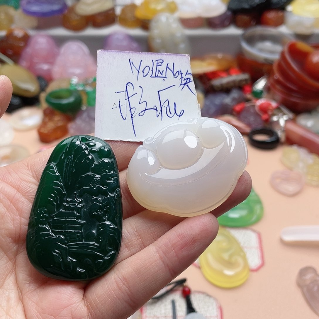 玛瑙/玉髓颈饰合金抖***7