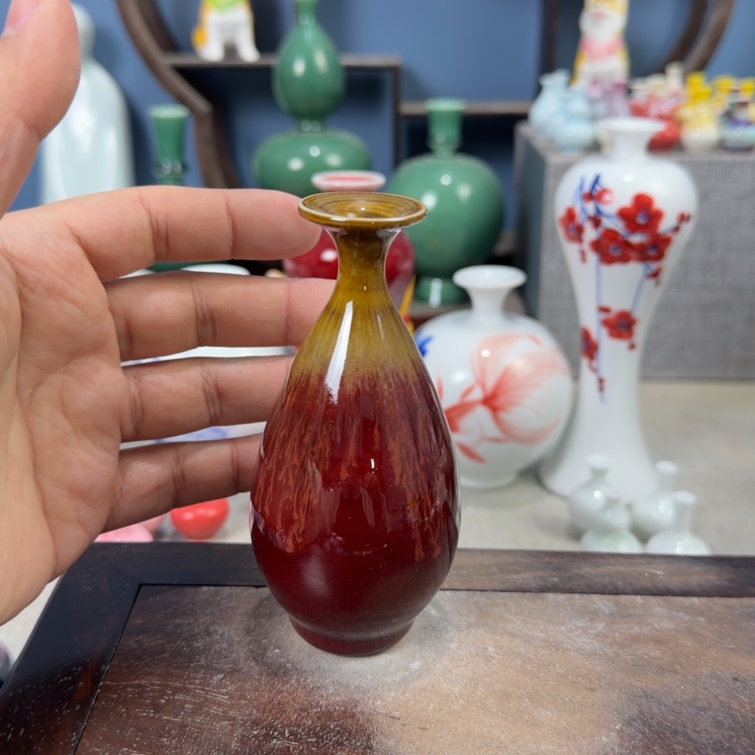 陶瓷手工小花器摆件