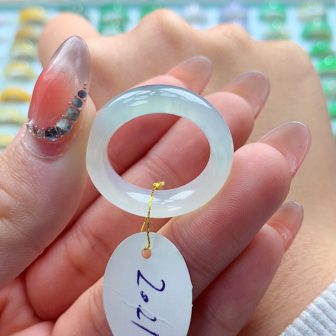 翡翠戒指未镶嵌赤*马20.21号