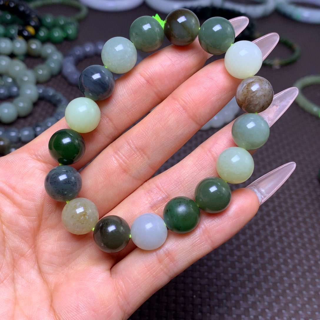 未镶嵌手串和田玉卡12