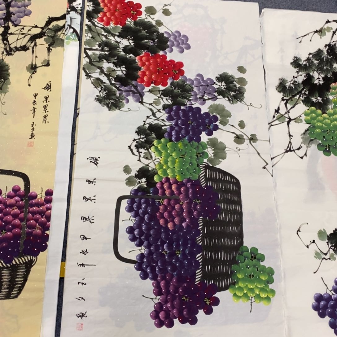 国画尺寸140✖️70四尺手绘国画