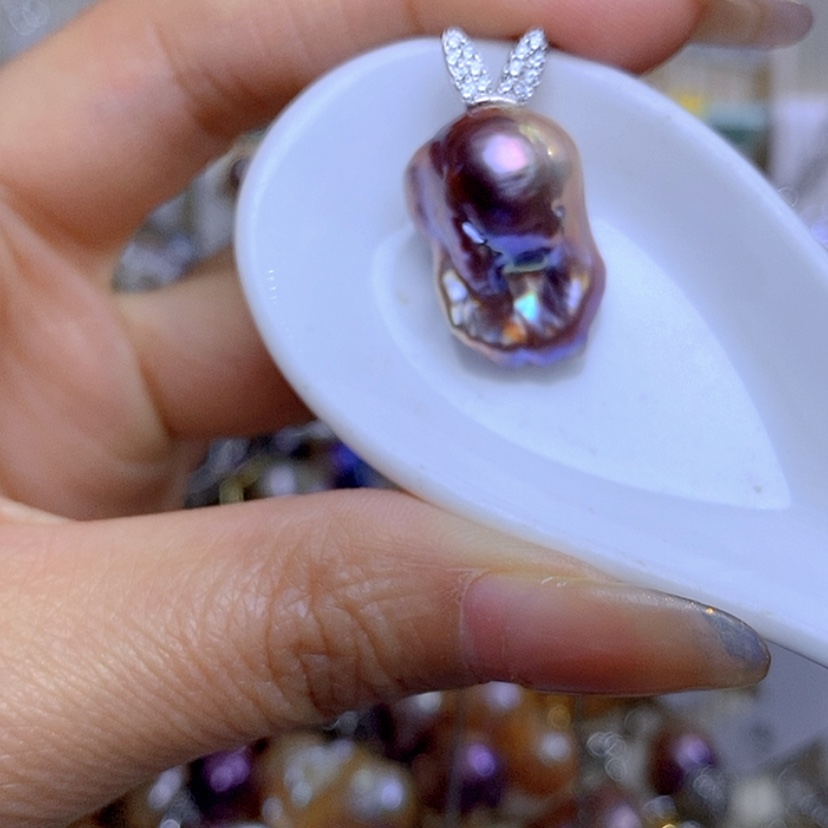 【闪购商品】淡水珍珠吊坠合金