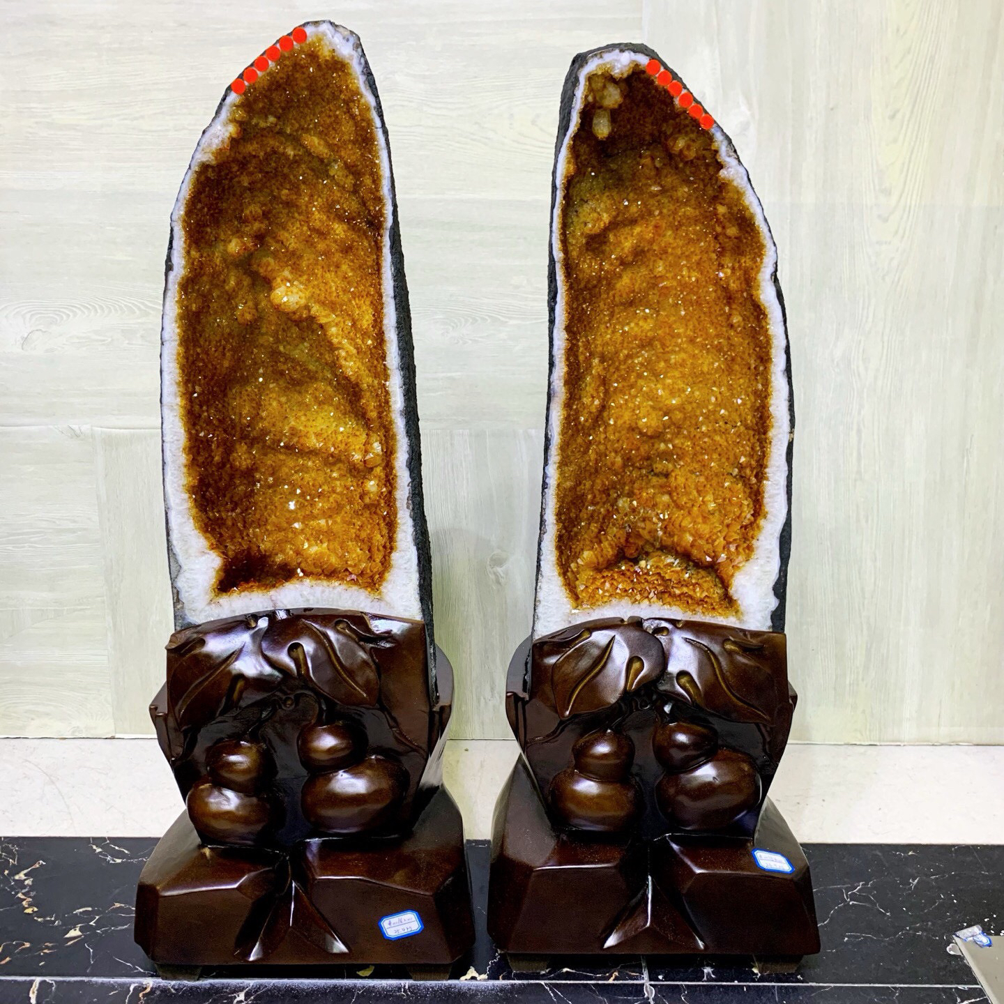 巴西天然水晶摆件