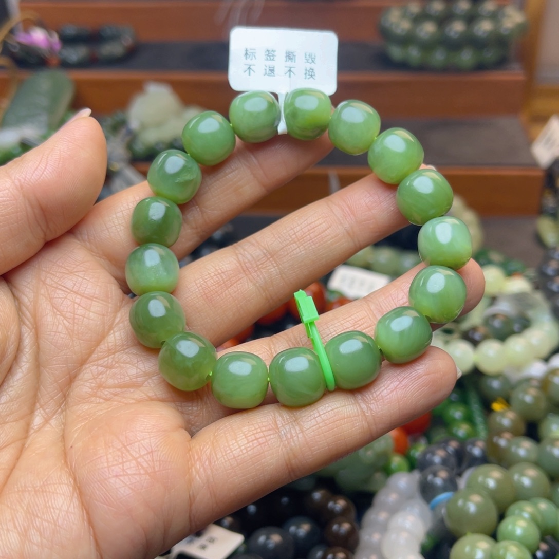 和田玉未镶嵌手链