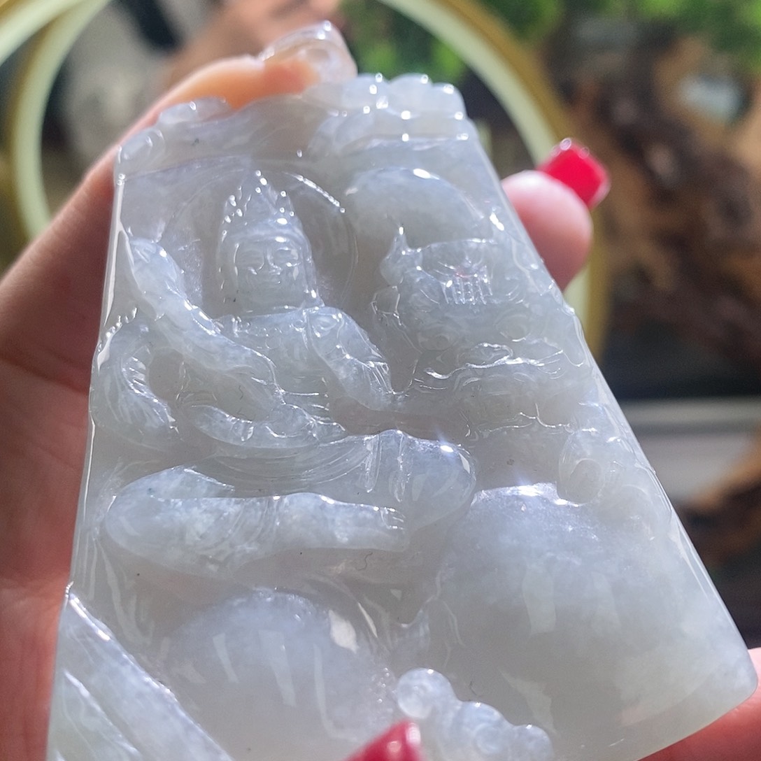 【闪购商品】翡翠颈饰未镶嵌观音