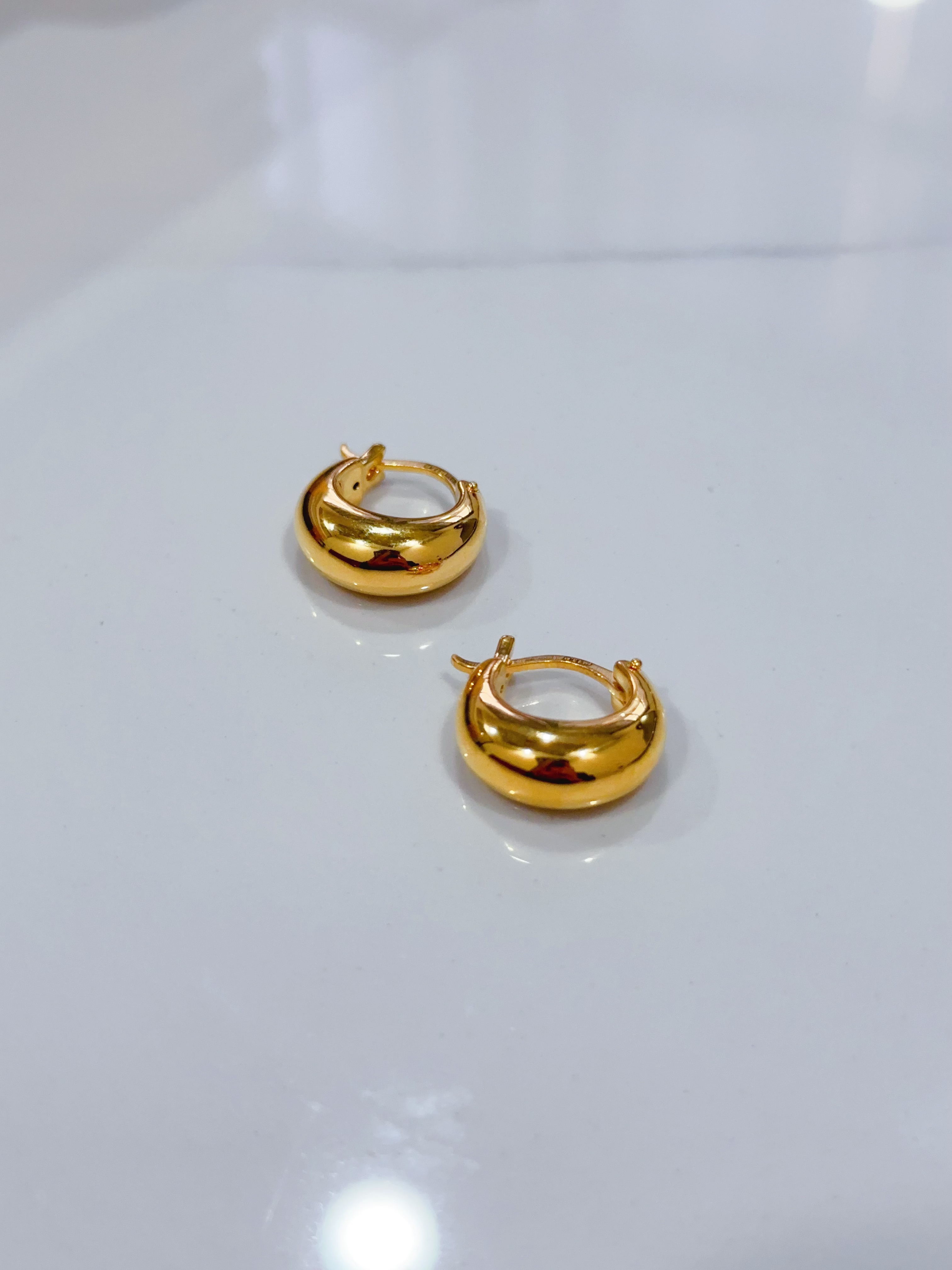 {江江好} 足金999 5D工艺 金豌豆耳扣 （多样性发一）