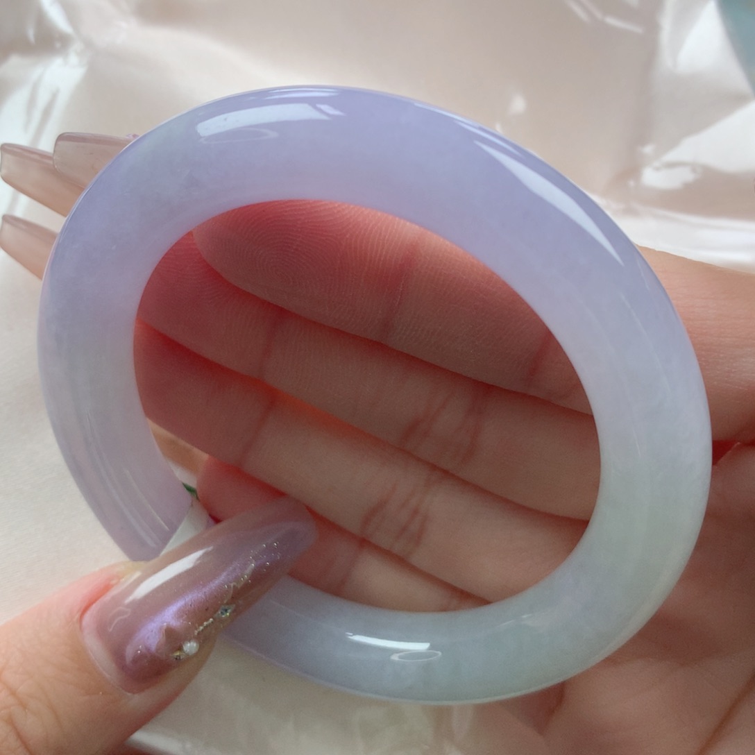 未镶嵌手镯翡翠缅甸天然翡翠A货53.4