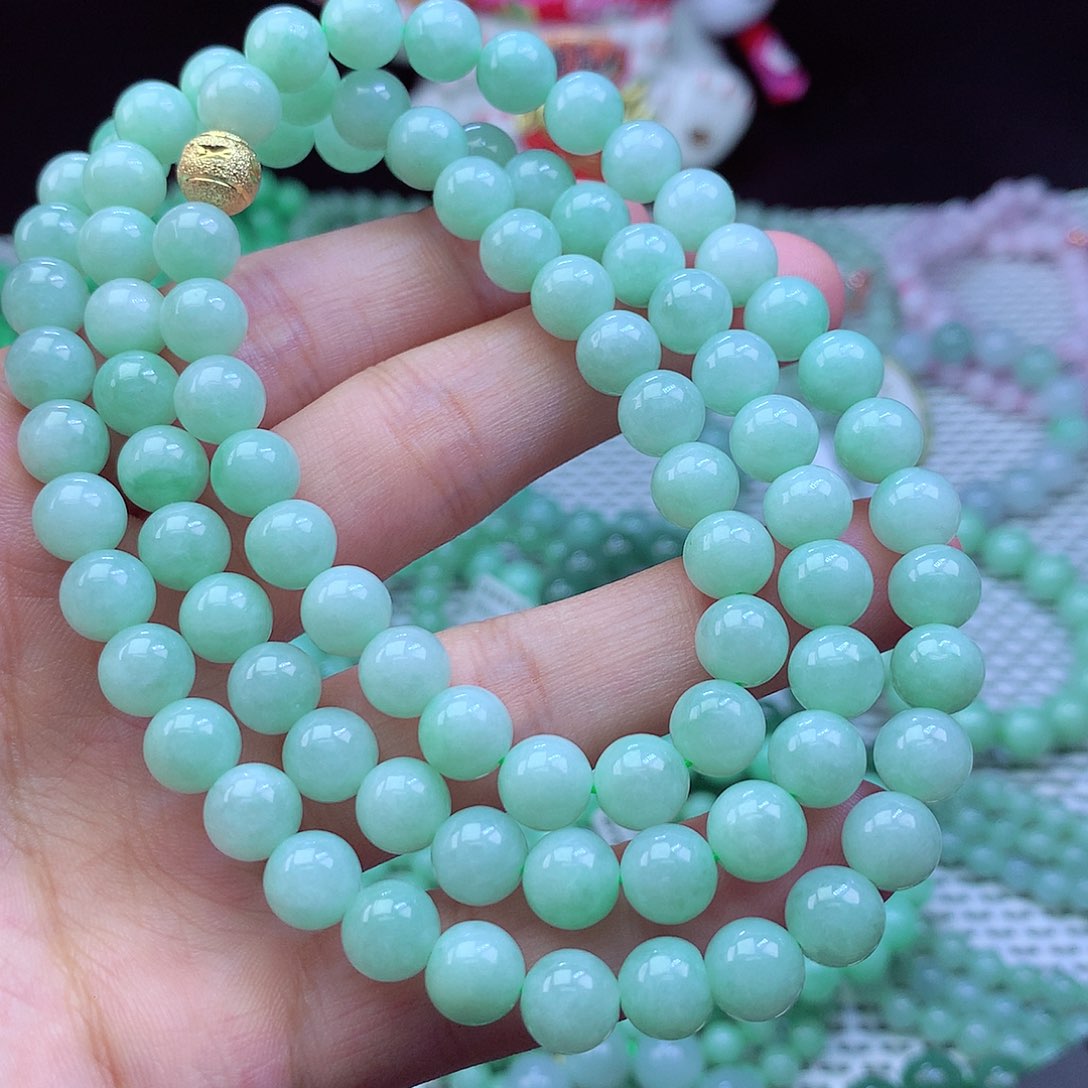 翡翠未镶嵌毛衣链