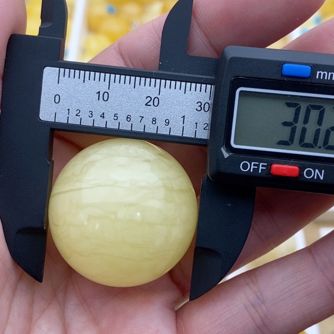 裸石蜜蜡未镶嵌浓蜡虎皮纹珠子