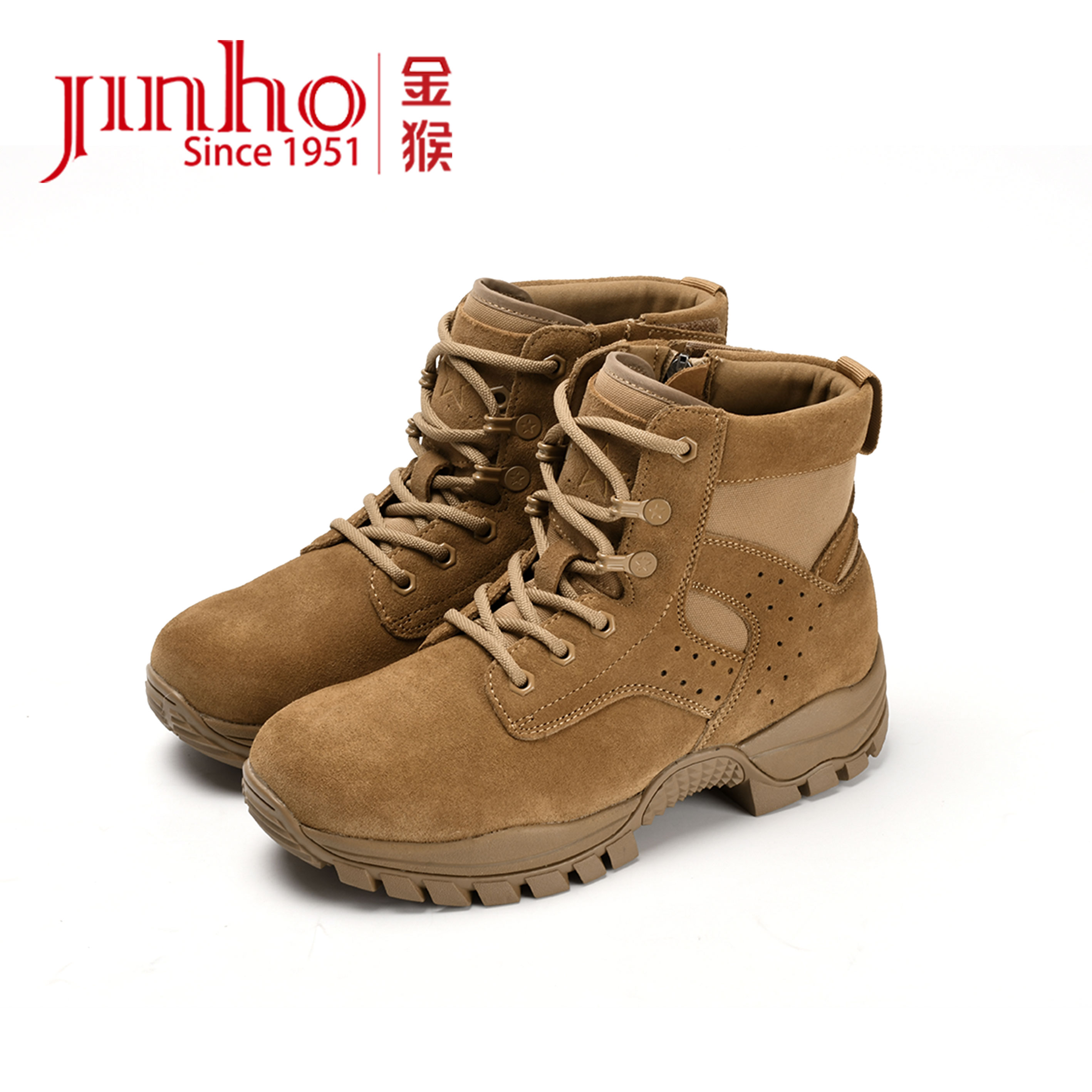 Jinho/金猴户外舒适耐磨防穿刺春秋登山徒步训练户外靴QT8002B-3