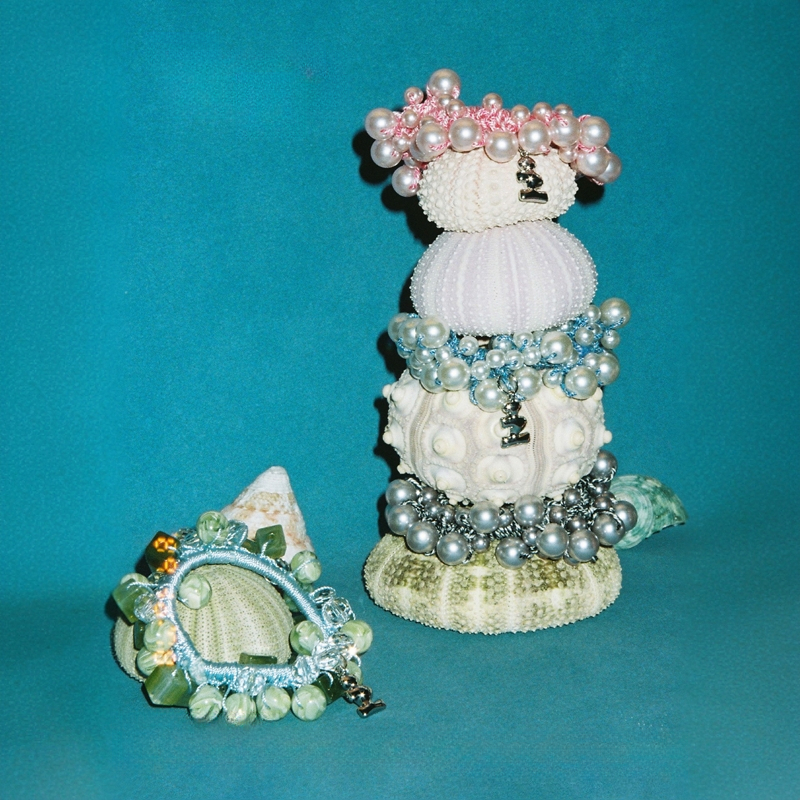 Tagi.《i》想象亚克力珍珠发绳配饰百搭串珠发圈发饰