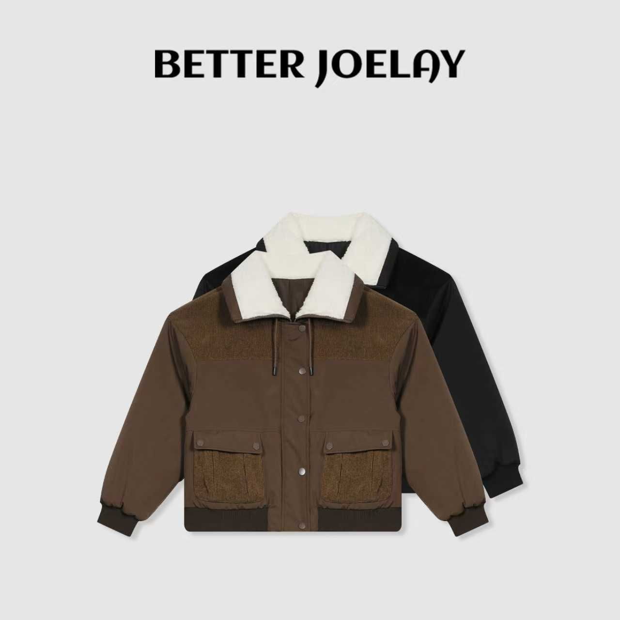 BETTER JOELAY-【碎月沉香】时尚百搭棉服保暖休闲通勤Z5380-1