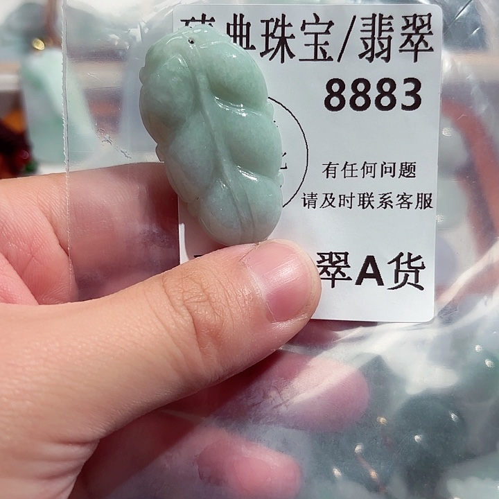 翡翠颈饰未镶嵌8883。
