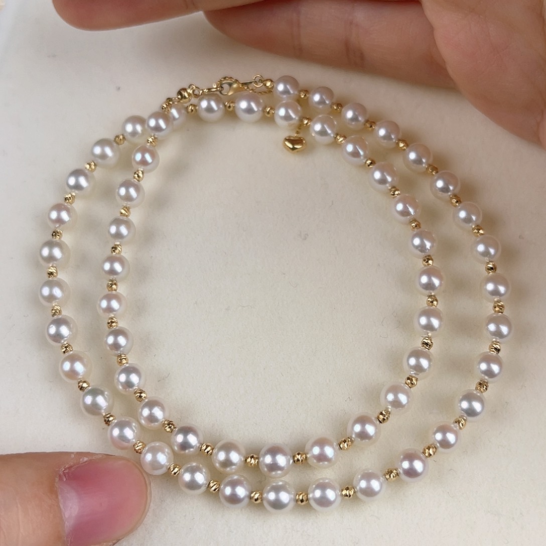 海水珍珠颈饰18K金镶嵌
