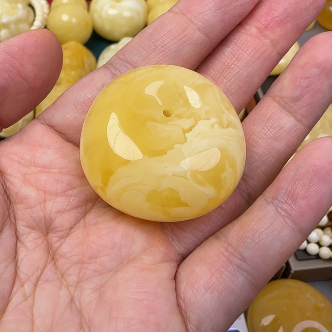 蜜蜡颈饰未镶嵌天然蜜蜡