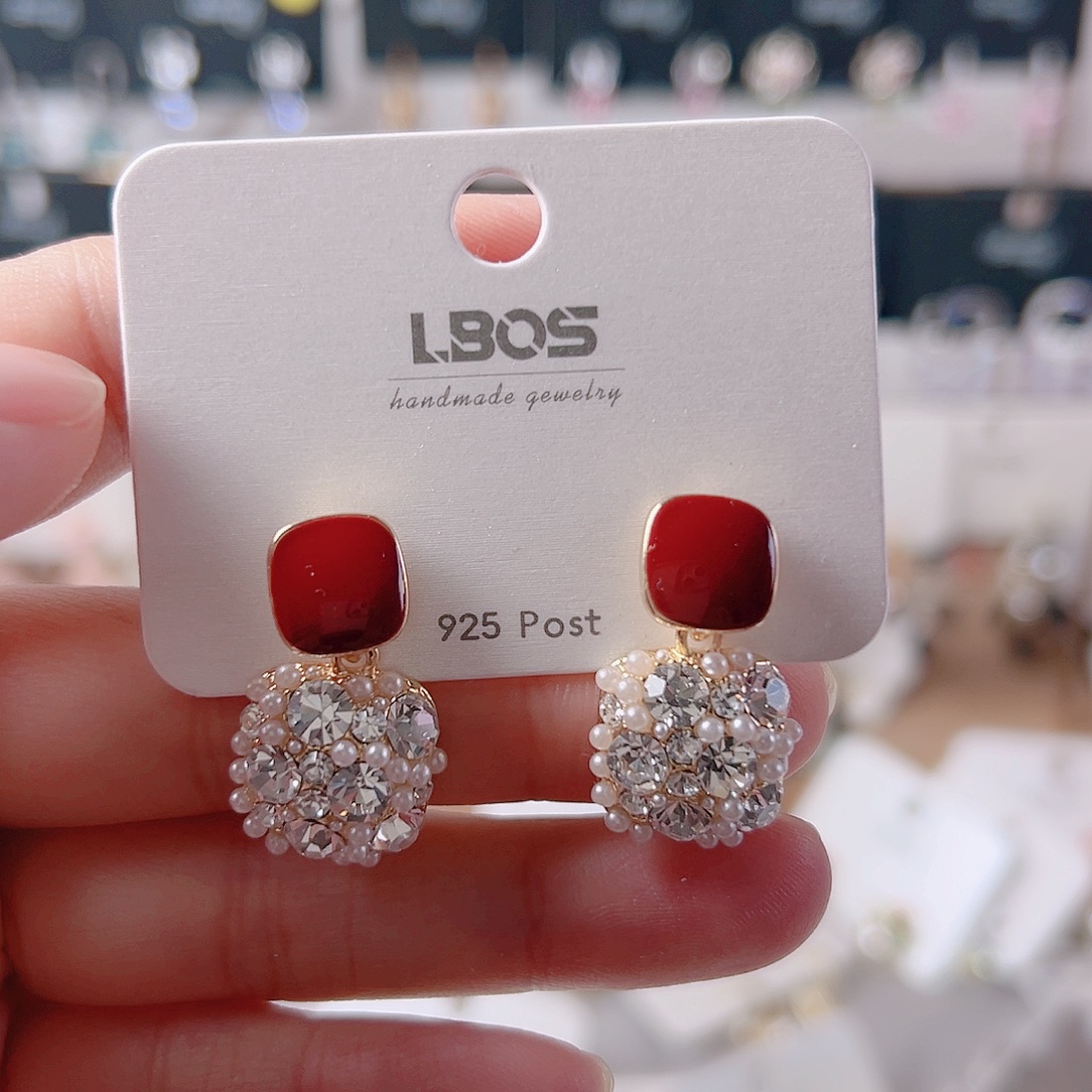 锆石纯铜合金耳环的