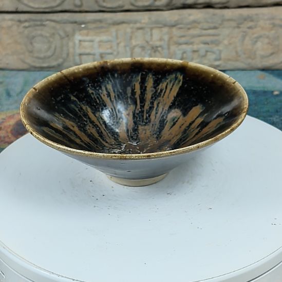 运***康河南当阳峪窑口黑釉盏