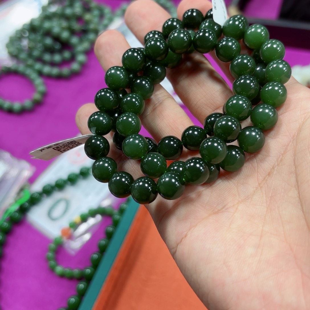 和田玉手链拍一发一多样性未镶嵌