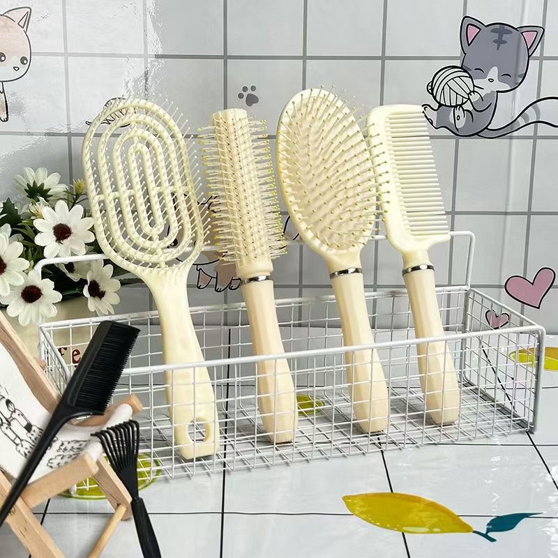 梳子气囊梳排骨梳大弯梳高颅排骨梳头家用造型按摩弧形男女四件套